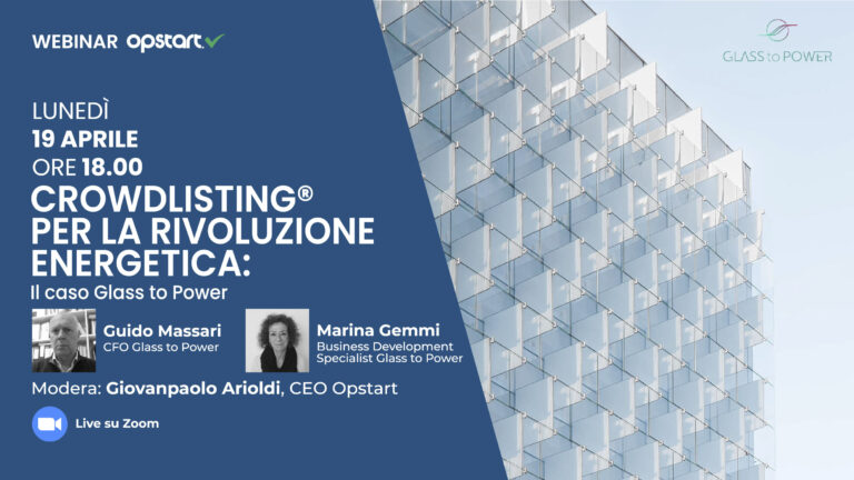 Crowdlisting per la rivoluzione energetica: il caso Glass to Power