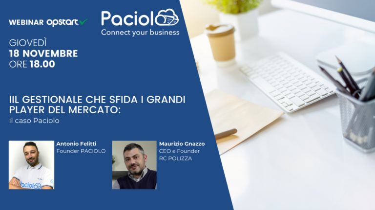 Professionisti e imprenditori chiamano, Paciolo risponde