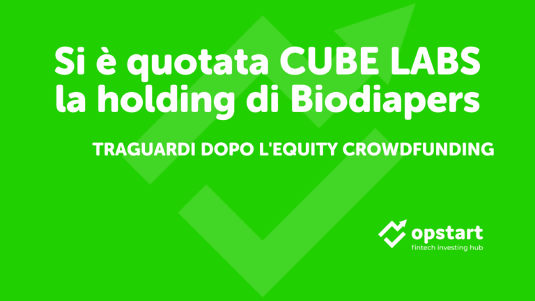 Traguardi dopo l’equity crowdfunding: si è quotata Cube Labs, la Holding di Biodiapers